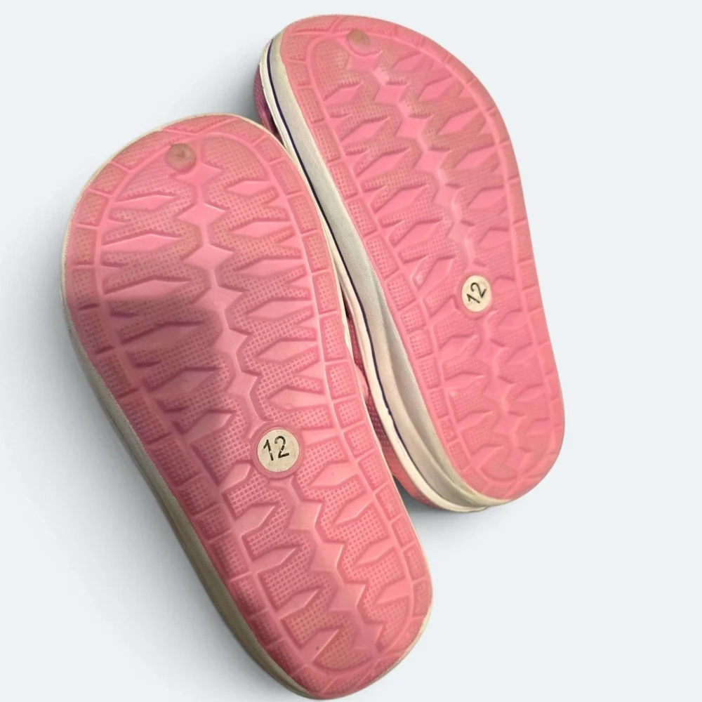 Girls Pink Celestial Star Moon Clogs Slip On Sandals Size 12